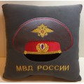 Подушка с вышивкой МВД России