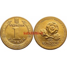 Монета 1 гривна EURO 2012