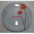 Тарелка с изображением цветов