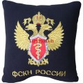 Подушка с эмблемой ФСКН России
