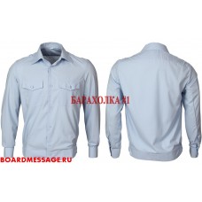 Рубашка форменная голубого цвета с длинным рукавом размер 41 рост 170-176