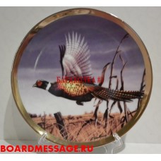 Декоративная тарелка с изображением фазана